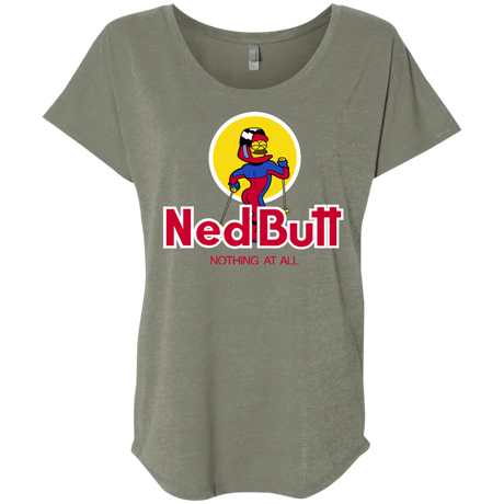 T-Shirts Venetian Grey / X-Small Ned Butt Triblend Dolman Sleeve