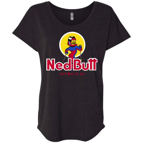 T-Shirts Vintage Black / X-Small Ned Butt Triblend Dolman Sleeve