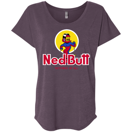 T-Shirts Vintage Purple / X-Small Ned Butt Triblend Dolman Sleeve