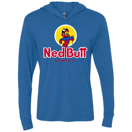 T-Shirts Vintage Royal / X-Small Ned Butt Triblend Long Sleeve Hoodie Tee