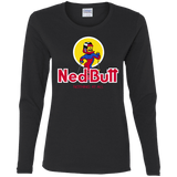 T-Shirts Black / S Ned Butt Women's Long Sleeve T-Shirt