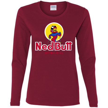 T-Shirts Cardinal / S Ned Butt Women's Long Sleeve T-Shirt