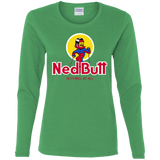 T-Shirts Irish Green / S Ned Butt Women's Long Sleeve T-Shirt