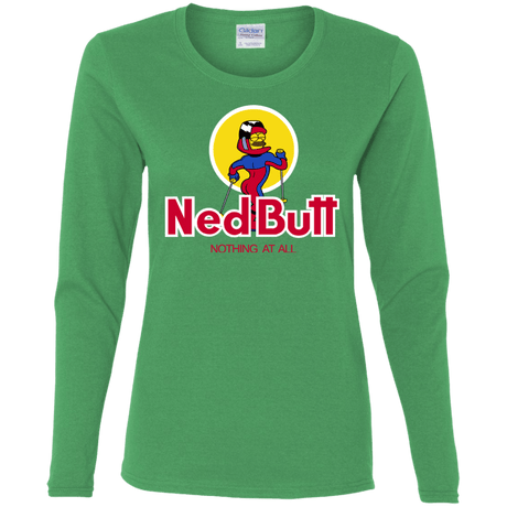 T-Shirts Irish Green / S Ned Butt Women's Long Sleeve T-Shirt