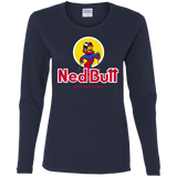 T-Shirts Navy / S Ned Butt Women's Long Sleeve T-Shirt