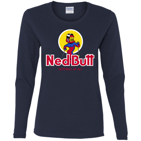 T-Shirts Navy / S Ned Butt Women's Long Sleeve T-Shirt