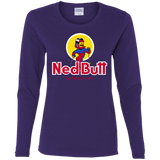 T-Shirts Purple / S Ned Butt Women's Long Sleeve T-Shirt