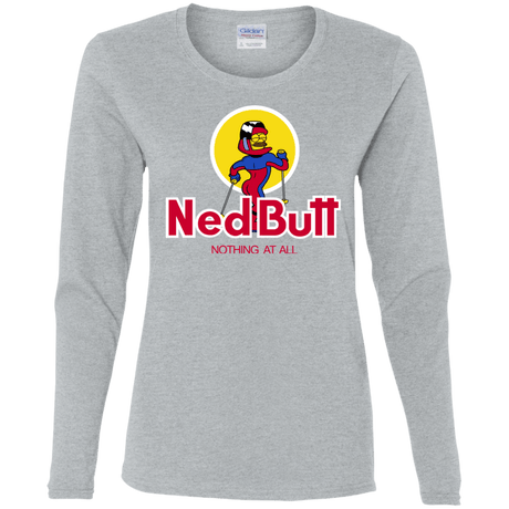 T-Shirts Sport Grey / S Ned Butt Women's Long Sleeve T-Shirt