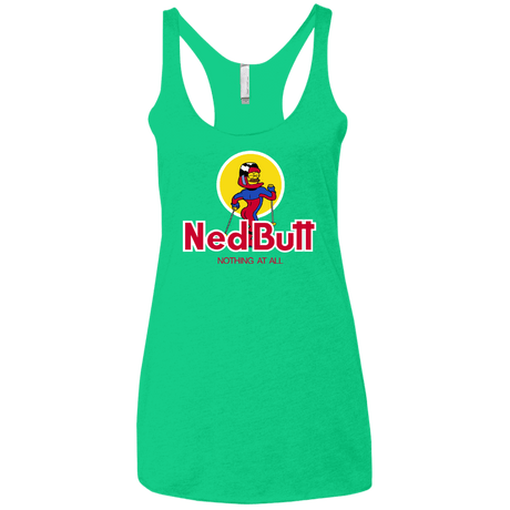 T-Shirts Envy / X-Small Ned Butt Women's Triblend Racerback Tank