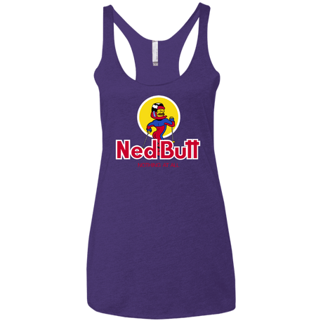 T-Shirts Purple Rush / X-Small Ned Butt Women's Triblend Racerback Tank