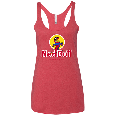 T-Shirts Vintage Red / X-Small Ned Butt Women's Triblend Racerback Tank