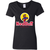 T-Shirts Black / S Ned Butt Women's V-Neck T-Shirt