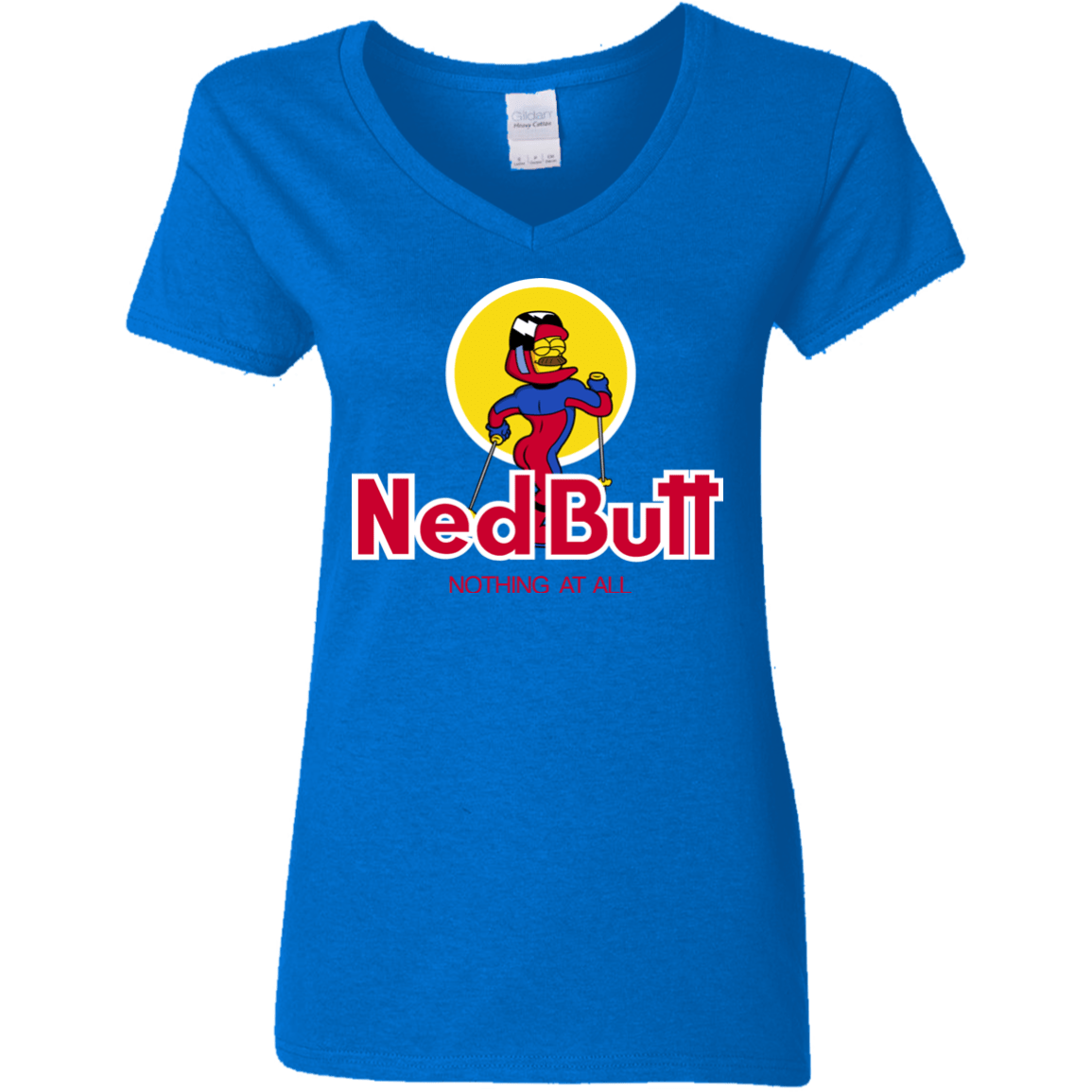 T-Shirts Royal / S Ned Butt Women's V-Neck T-Shirt