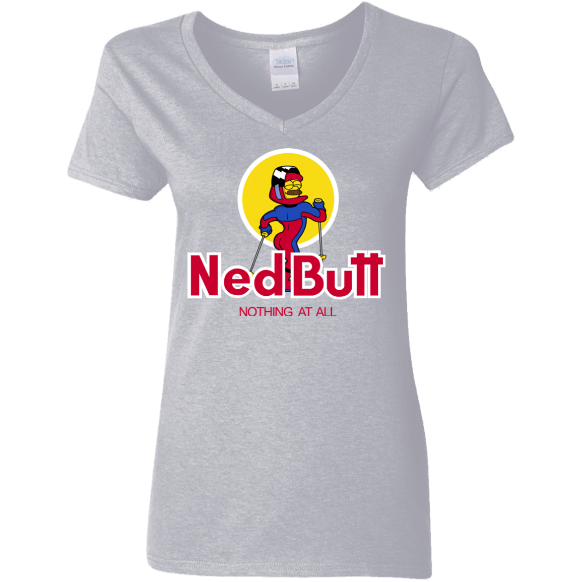 T-Shirts Sport Grey / S Ned Butt Women's V-Neck T-Shirt