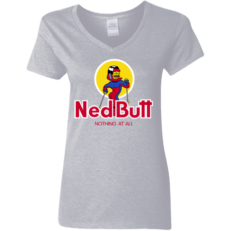 T-Shirts Sport Grey / S Ned Butt Women's V-Neck T-Shirt