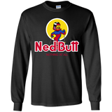 T-Shirts Black / YS Ned Butt Youth Long Sleeve T-Shirt