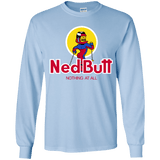 T-Shirts Light Blue / YS Ned Butt Youth Long Sleeve T-Shirt