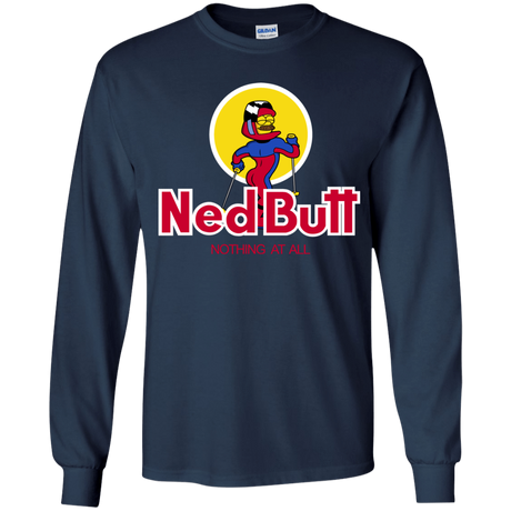 T-Shirts Navy / YS Ned Butt Youth Long Sleeve T-Shirt