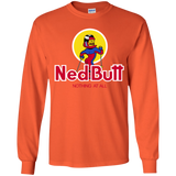 T-Shirts Orange / YS Ned Butt Youth Long Sleeve T-Shirt