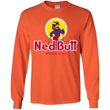 T-Shirts Orange / YS Ned Butt Youth Long Sleeve T-Shirt