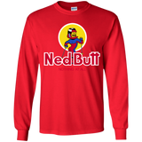 T-Shirts Red / YS Ned Butt Youth Long Sleeve T-Shirt