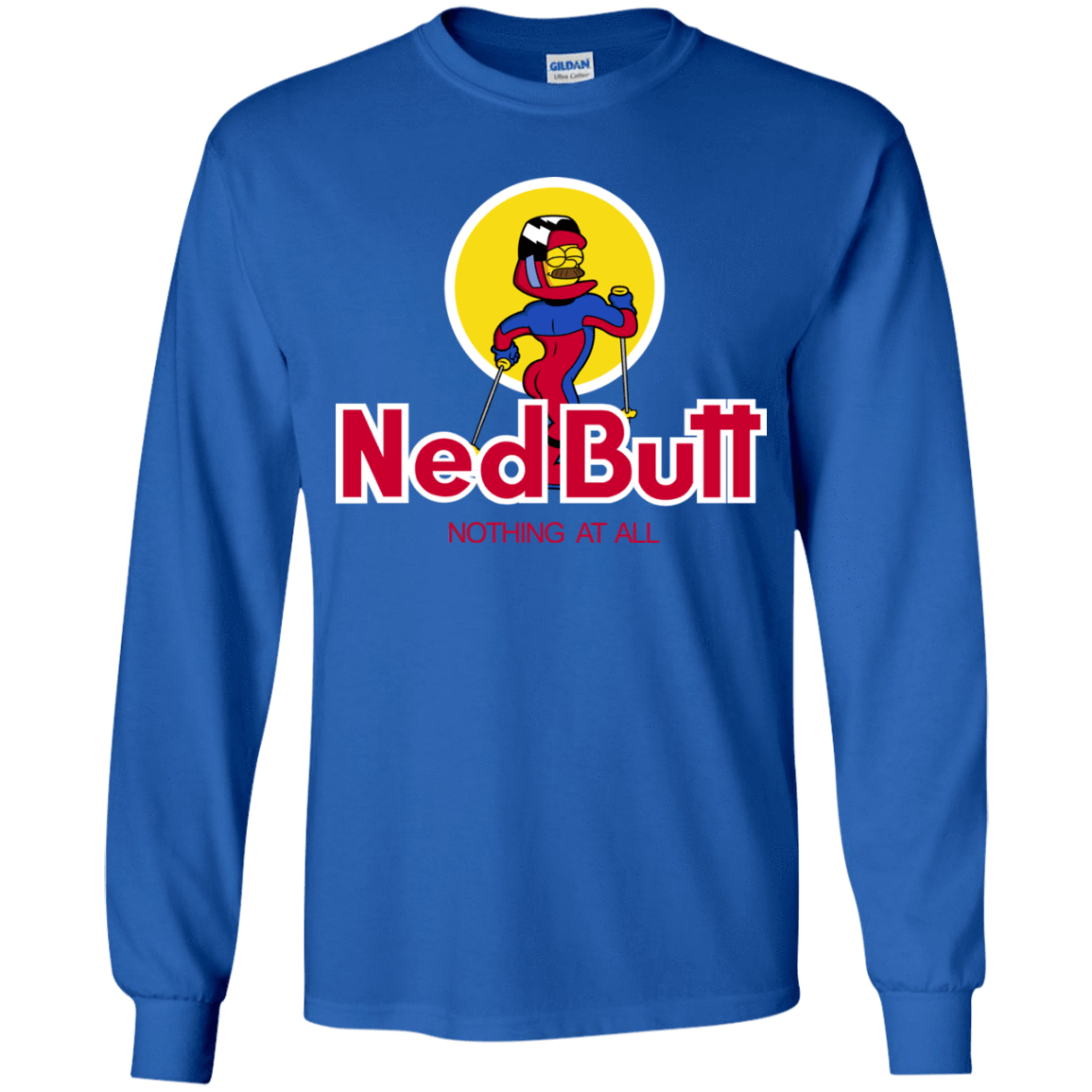 T-Shirts Royal / YS Ned Butt Youth Long Sleeve T-Shirt