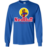 T-Shirts Royal / YS Ned Butt Youth Long Sleeve T-Shirt