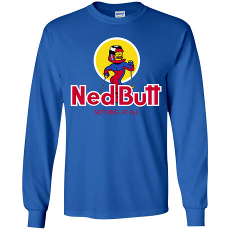 T-Shirts Royal / YS Ned Butt Youth Long Sleeve T-Shirt