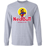 T-Shirts Sport Grey / YS Ned Butt Youth Long Sleeve T-Shirt