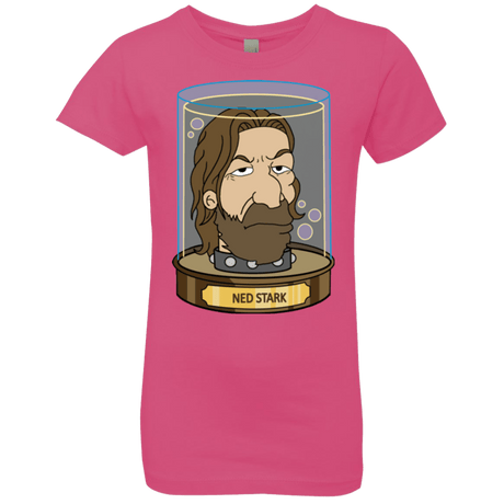 T-Shirts Hot Pink / YXS Ned Stark Head Girls Premium T-Shirt