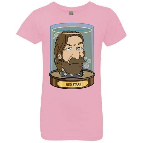 T-Shirts Light Pink / YXS Ned Stark Head Girls Premium T-Shirt