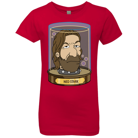 T-Shirts Red / YXS Ned Stark Head Girls Premium T-Shirt