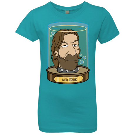 T-Shirts Tahiti Blue / YXS Ned Stark Head Girls Premium T-Shirt