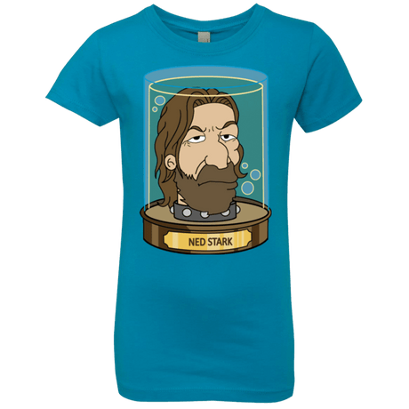 T-Shirts Turquoise / YXS Ned Stark Head Girls Premium T-Shirt