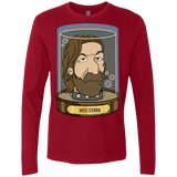 T-Shirts Cardinal / Small Ned Stark Head Men's Premium Long Sleeve