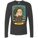 T-Shirts Heavy Metal / Small Ned Stark Head Men's Premium Long Sleeve