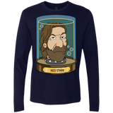 T-Shirts Midnight Navy / Small Ned Stark Head Men's Premium Long Sleeve