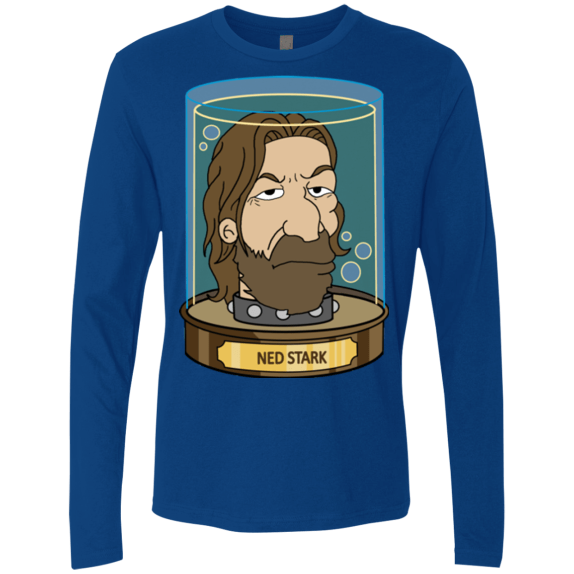 T-Shirts Royal / Small Ned Stark Head Men's Premium Long Sleeve