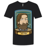 T-Shirts Black / X-Small Ned Stark Head Men's Premium V-Neck