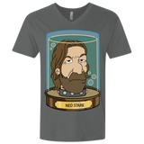 T-Shirts Heavy Metal / X-Small Ned Stark Head Men's Premium V-Neck