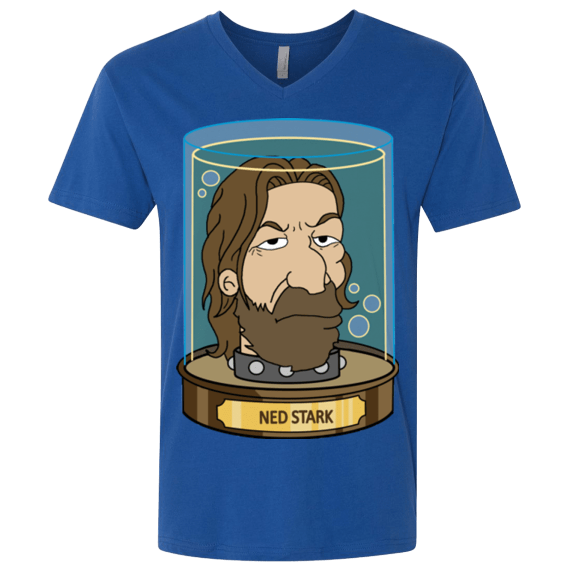 T-Shirts Royal / X-Small Ned Stark Head Men's Premium V-Neck