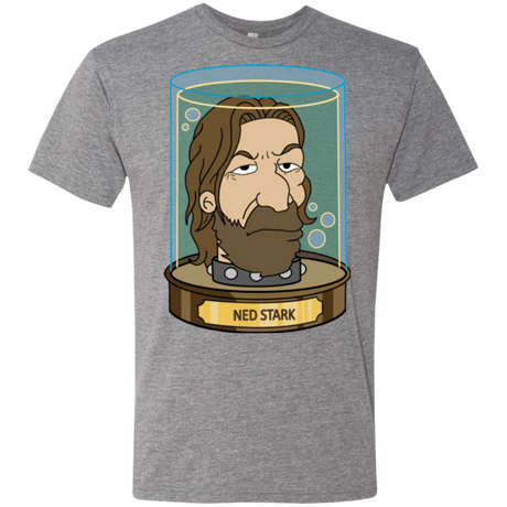 T-Shirts Premium Heather / Small Ned Stark Head Men's Triblend T-Shirt