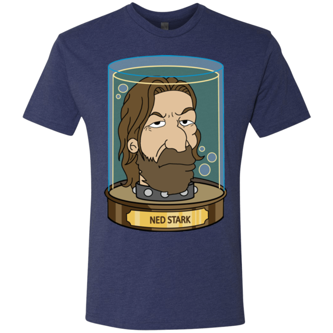 T-Shirts Vintage Navy / Small Ned Stark Head Men's Triblend T-Shirt