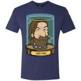 T-Shirts Vintage Navy / Small Ned Stark Head Men's Triblend T-Shirt