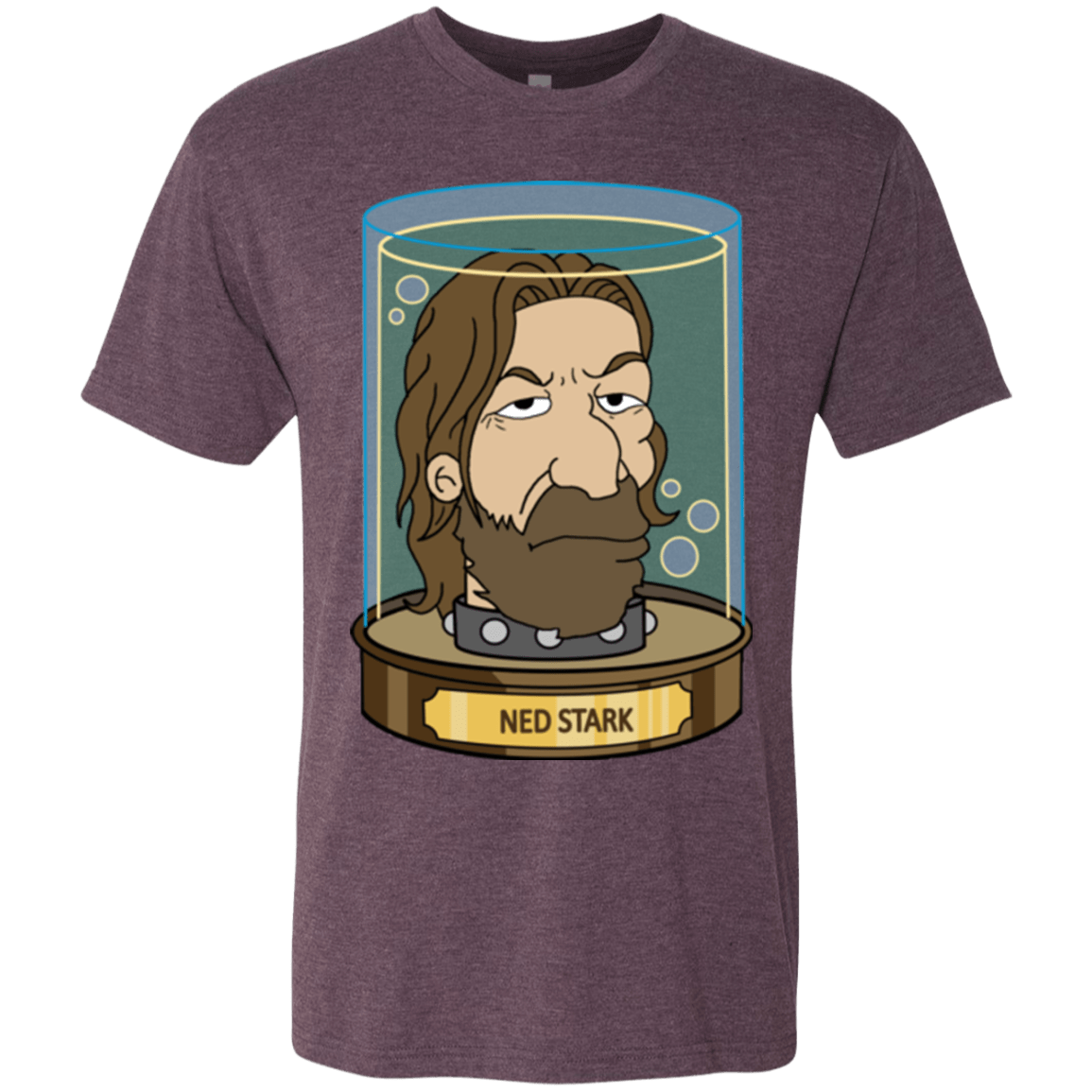 T-Shirts Vintage Purple / Small Ned Stark Head Men's Triblend T-Shirt