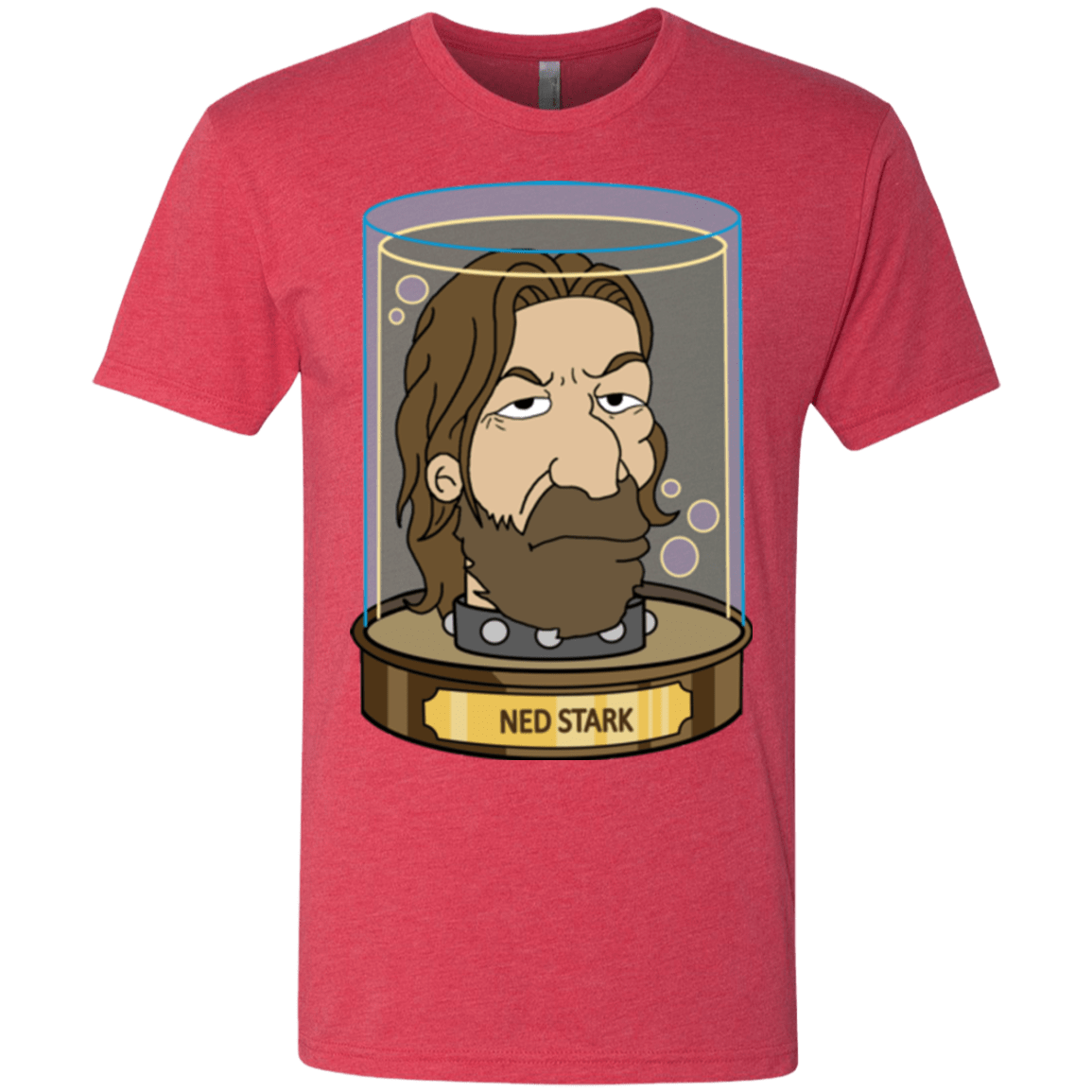 T-Shirts Vintage Red / Small Ned Stark Head Men's Triblend T-Shirt