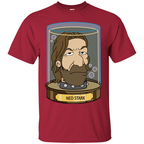 T-Shirts Cardinal / Small Ned Stark Head T-Shirt
