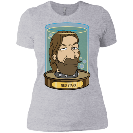 T-Shirts Heather Grey / X-Small Ned Stark Head Women's Premium T-Shirt