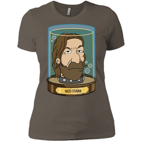 T-Shirts Warm Grey / X-Small Ned Stark Head Women's Premium T-Shirt