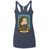 T-Shirts Vintage Navy / X-Small Ned Stark Head Women's Triblend Racerback Tank